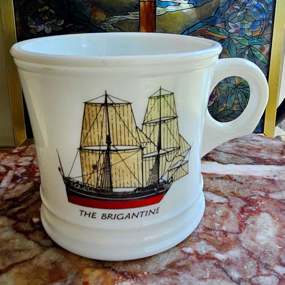 Vintage Surrey Milkglass Shaving Mug